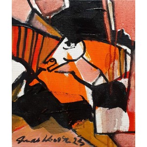 Mashkoor Raza, 10 x 12 Inch, Oil on Canvas, Horse Painting, AC-MR-618